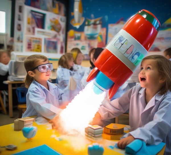 四年级科技与创新，火箭喷射器的奇妙探索之旅