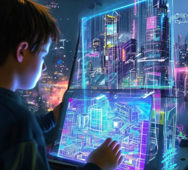 科技与创新，六年级科幻画中的未来畅想