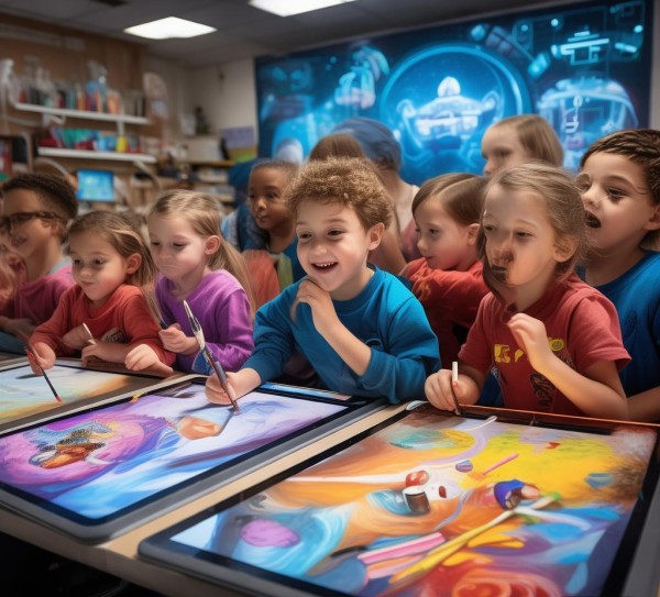 科技赋能童心，一年级学生的创新绘画新体验