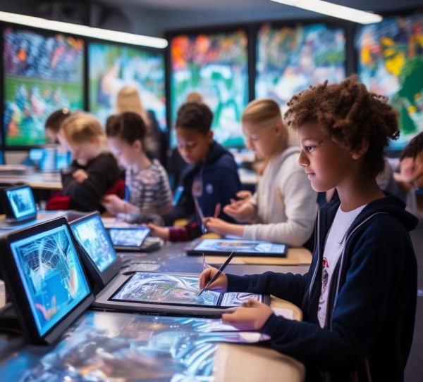 科技赋能创意，六年级绘画中的科技与创新实践